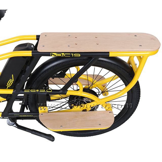 sobowo cargo electric bike long cargo rack