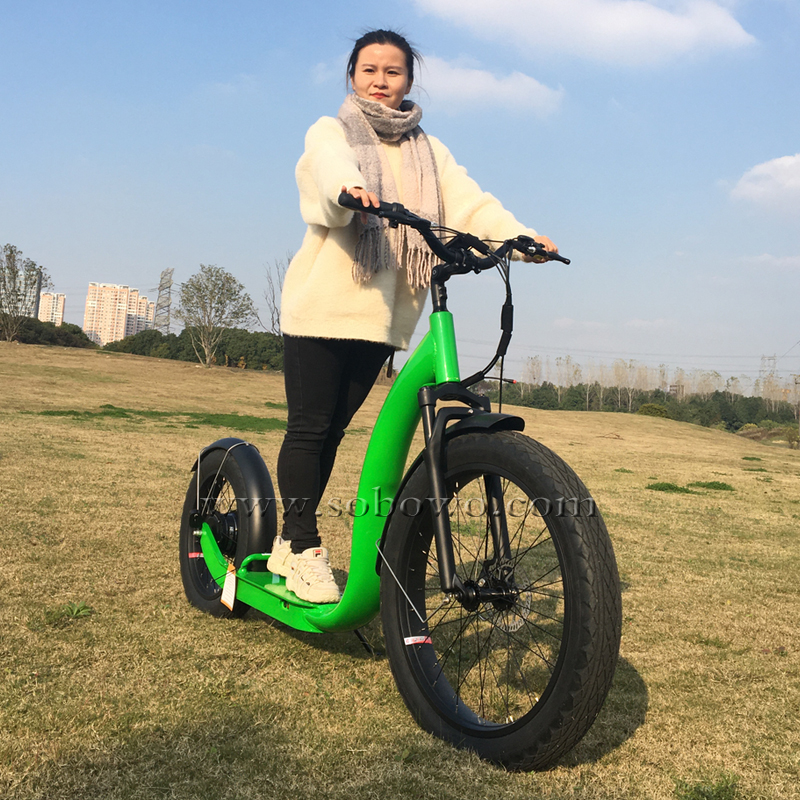SOBOWO S78 Tyranno 750W Powerful Hub Motor with Hidden Battery Fat Tyre Off Road Electric Scooter