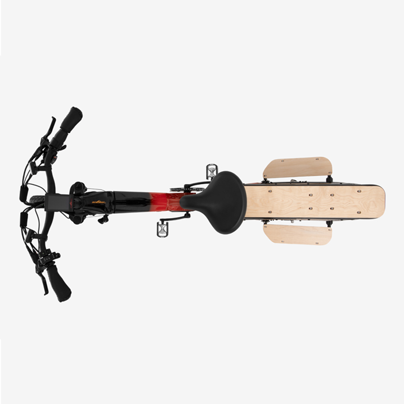 20-Inch Step-Thru 960Wh Electric Cargo Bike for Carrying Two Kids with Canopy - Sobowo Sienna