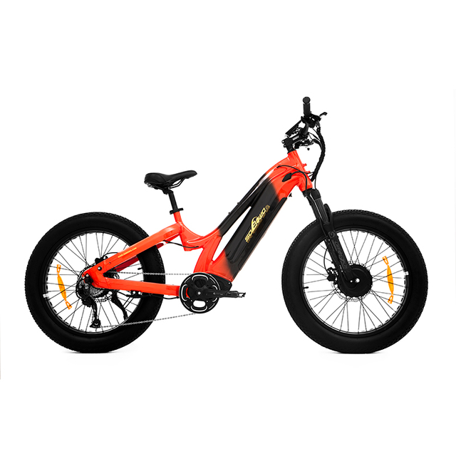 24 Inch Kenda All Terrain Fat Tire Dual Motor Mtb for Short Riders TwinTread - Sobowo
