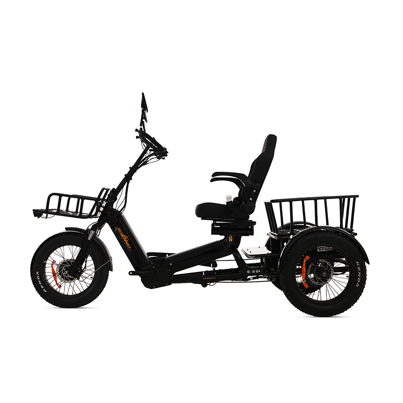 2000W 200Nm Torque 130Ah Semi-Recumbent Electric Tricycle - Sobowo Mike Cruiser 2024