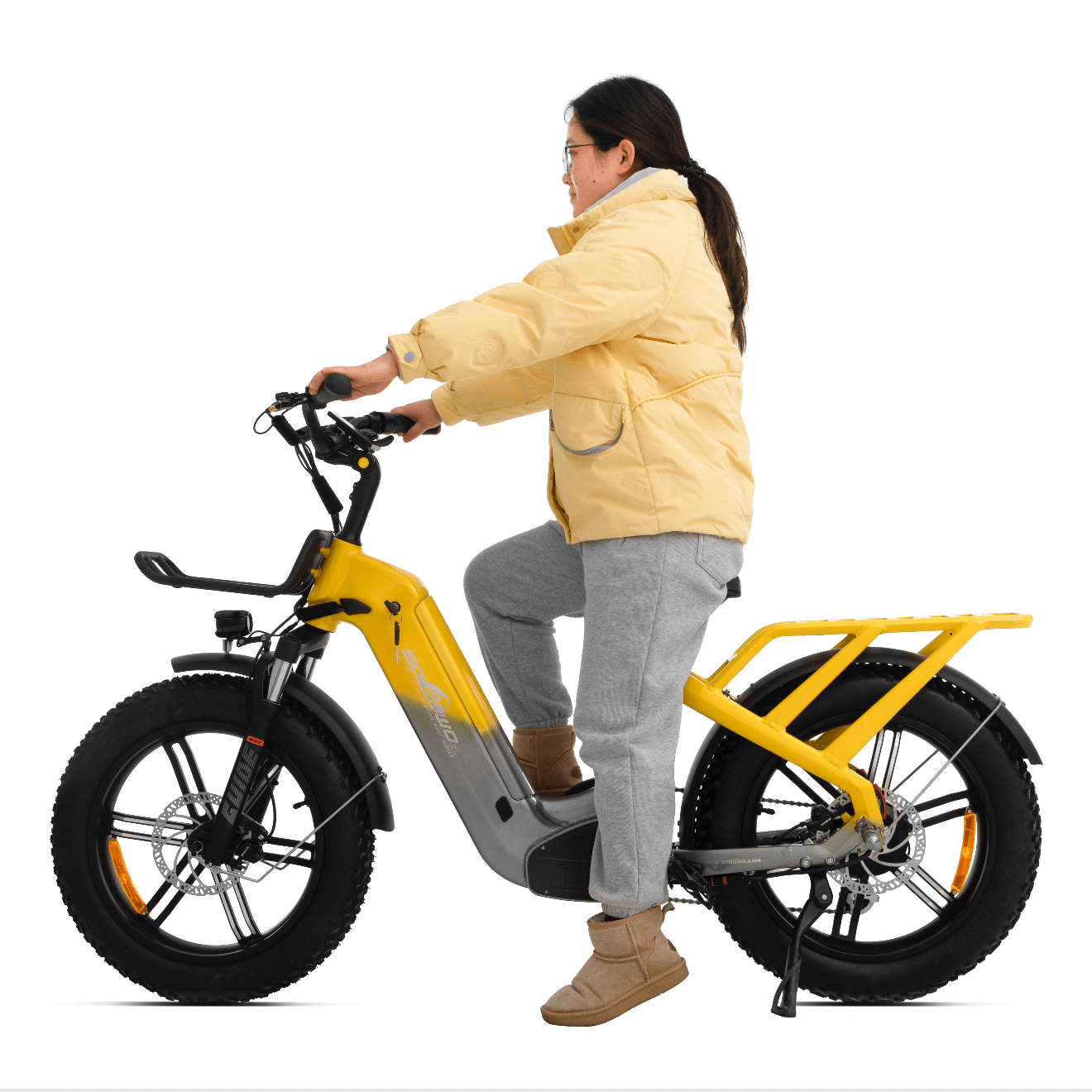 15" Frame Size Step Thru 750W Compact Electric Fat Bike for Small Riders W15 - Sobowo