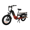 20-Inch Step-Thru 960Wh Electric Cargo Bike for Carrying Two Kids with Canopy - Sobowo Sienna