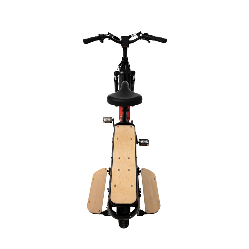 20-Inch Step-Thru 960Wh Electric Cargo Bike for Carrying Two Kids with Canopy - Sobowo Sienna
