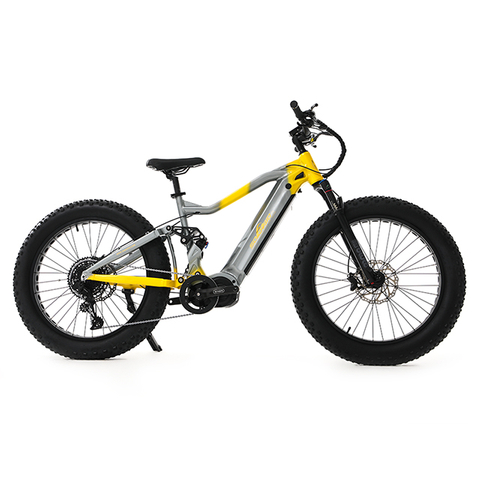 Ultra 1000W Mid Drive Full Suspension Fat Tire Electric Bike W05 - Sobowo