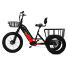 48v torque sensor 3 wheel cargo electric bike 1500w dual motor tricycle electric bike 24 inch kenda etrike