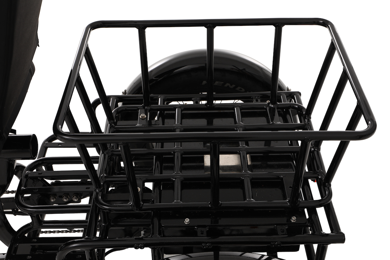 rear basket of the electric trike mike cruiser