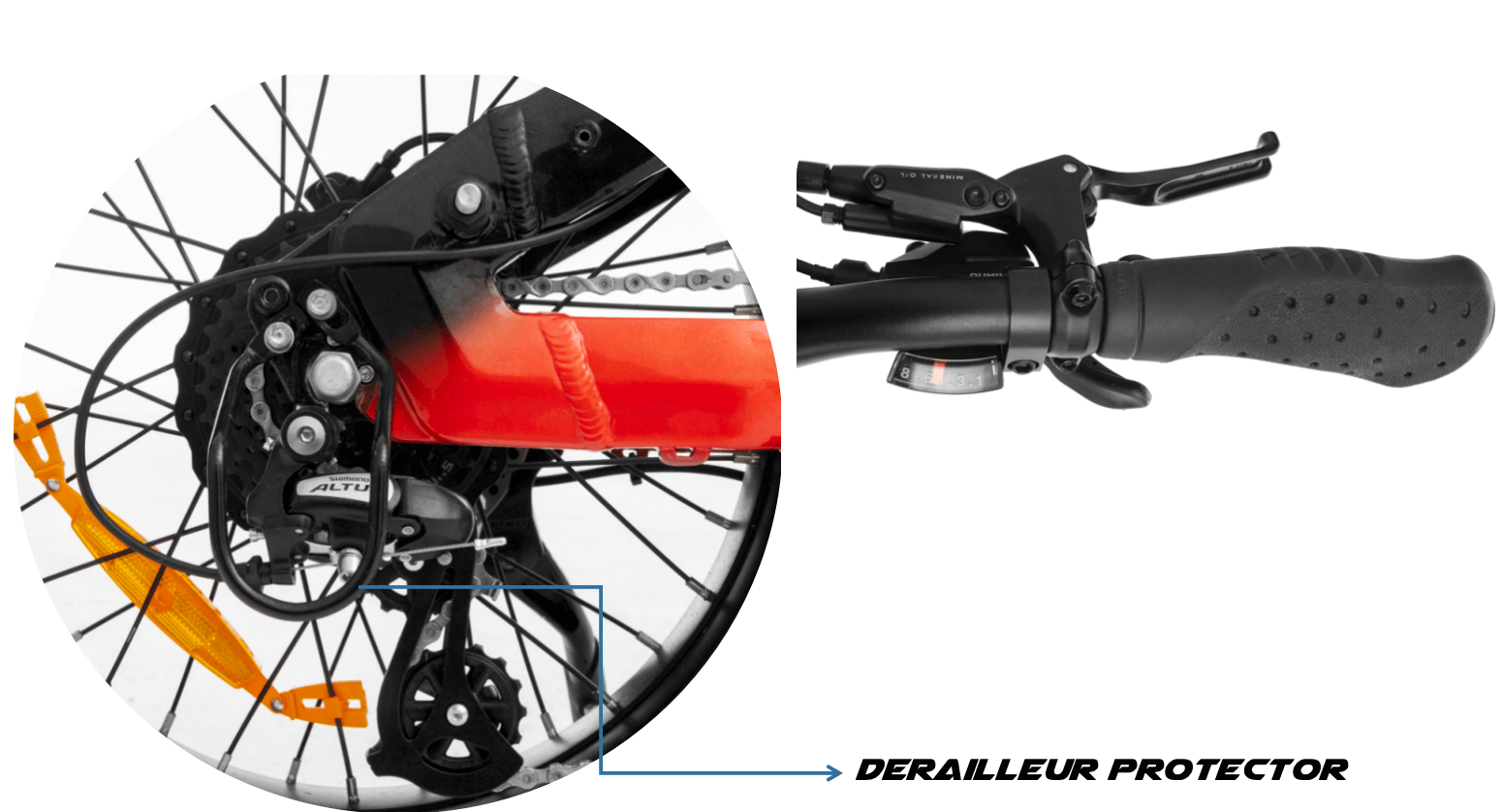 shimano 8 speed sobowo ebike derailleur protector