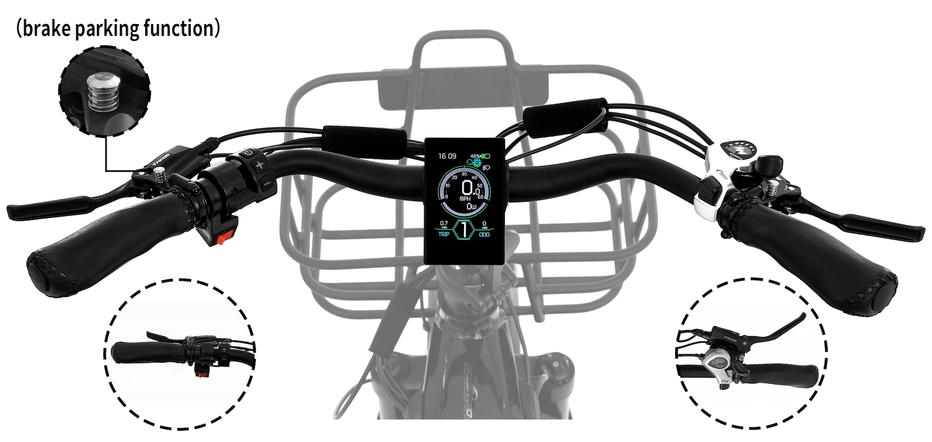 sobowo polar bear electric trike brake